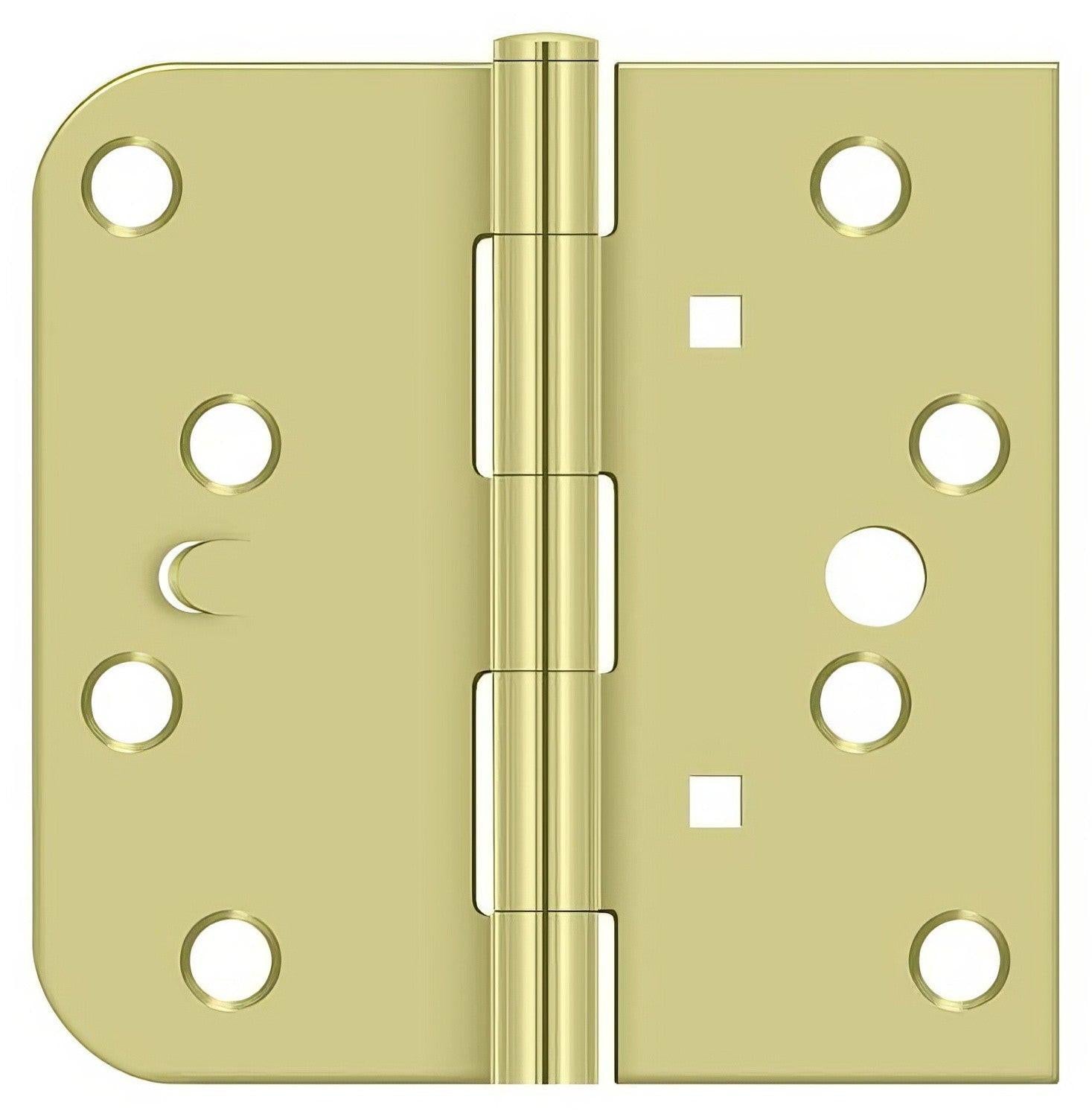 Deltana DE44058T-LH 4" x 4" 5/8" Radius Corner Plain Bearing Door Hinge.