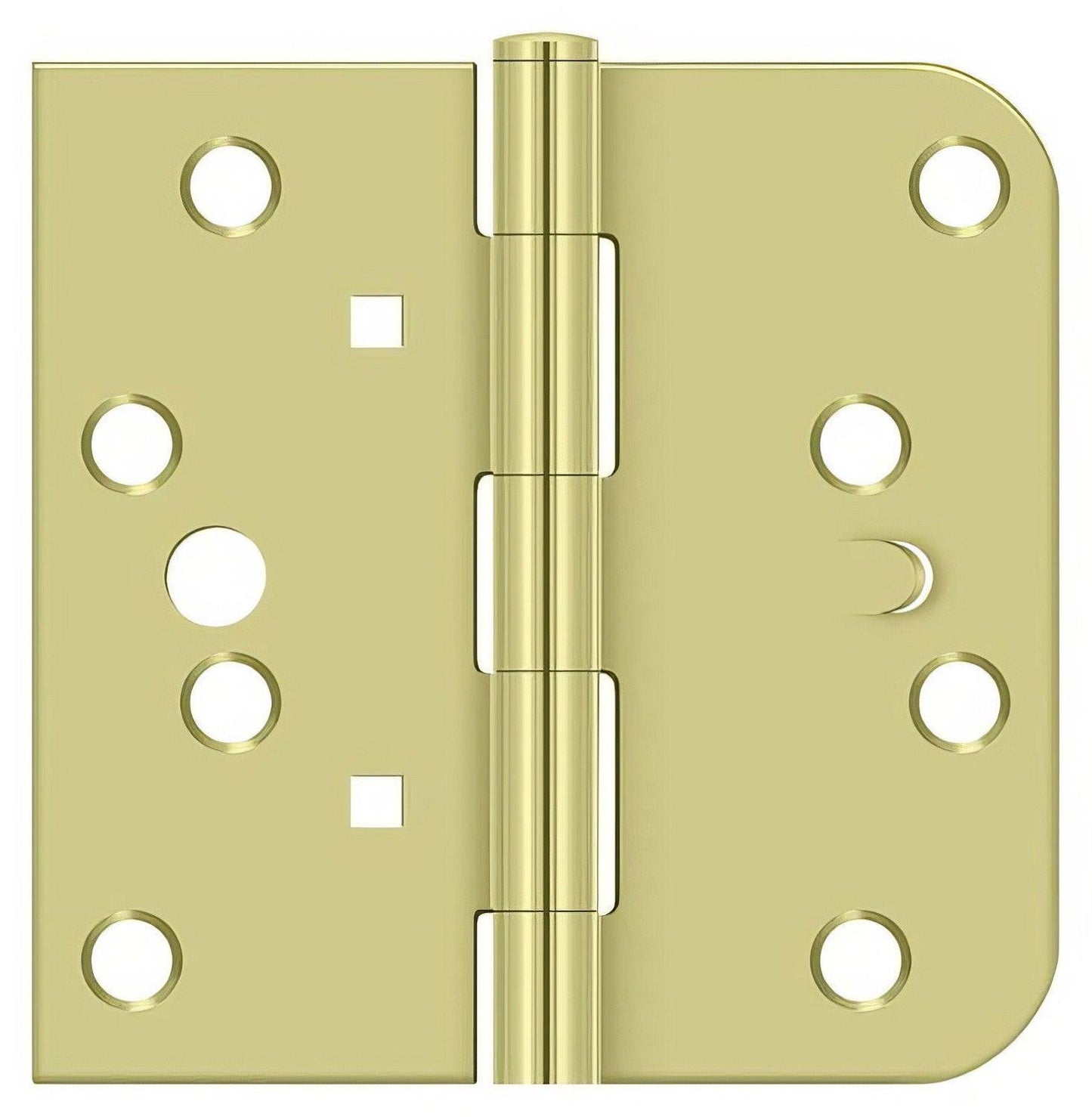 Deltana DE44058TA-RH 4" x 4" 5/8" Radius Corner Plain Bearing Door Hinge.