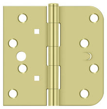 Deltana DE44058TA-RH 4" x 4" 5/8" Radius Corner Plain Bearing Door Hinge