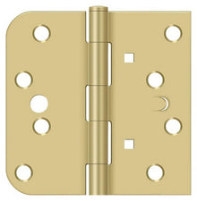 Deltana DE44058T-LH 4" x 4" 5/8" Radius Corner Plain Bearing Door Hinge.