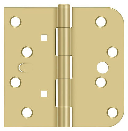Deltana DE44058TA-RH 4" x 4" 5/8" Radius Corner Plain Bearing Door Hinge