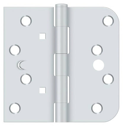 Deltana DE44058TA-RH 4" x 4" 5/8" Radius Corner Plain Bearing Door Hinge