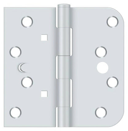Deltana DE44058TA-RH 4" x 4" 5/8" Radius Corner Plain Bearing Door Hinge.