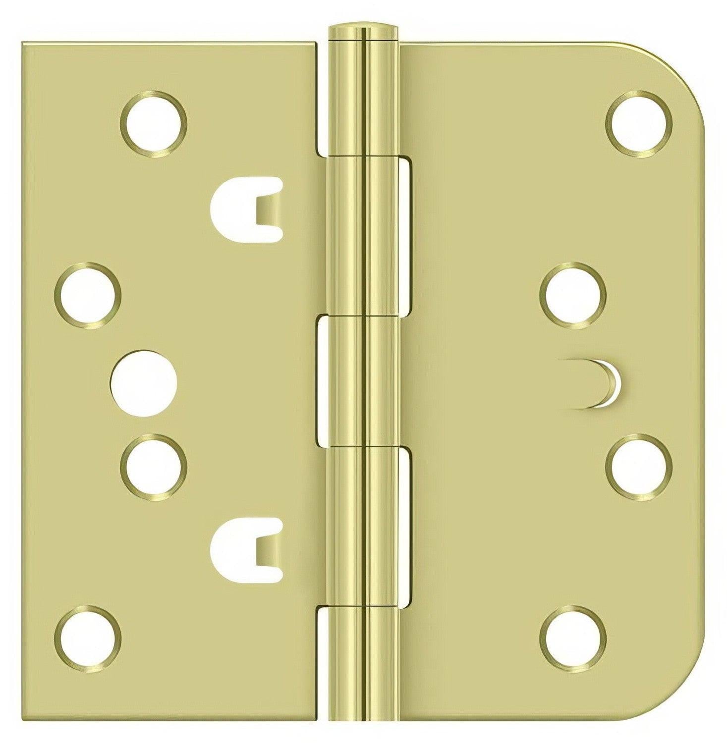 Deltana DE44058TT 4x 4" Square x 5/8" Radius Corner Steel Door Hinge.