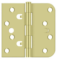 Deltana DE44058TT 4x 4" Square x 5/8" Radius Corner Steel Door Hinge.