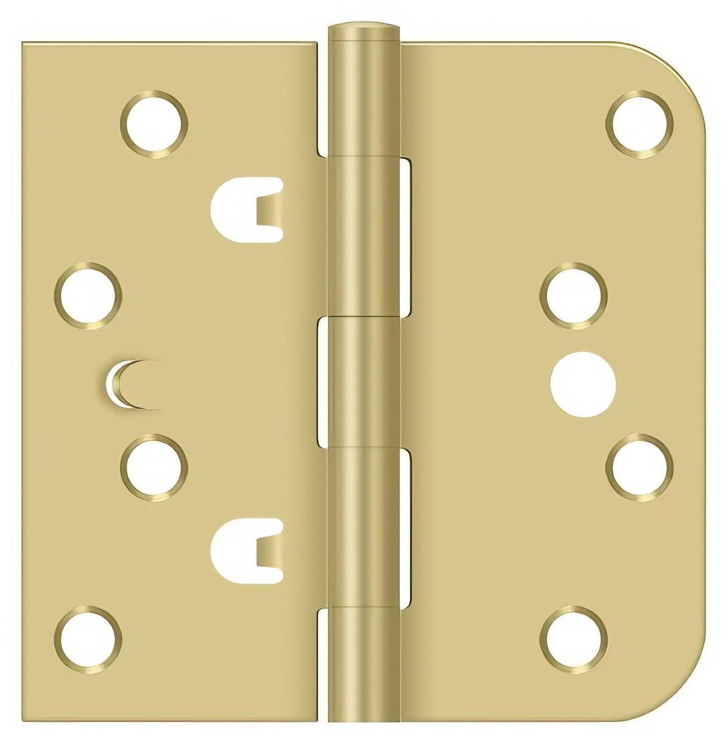 Deltana DE44058TT 4x 4" Square x 5/8" Radius Corner Steel Door Hinge.