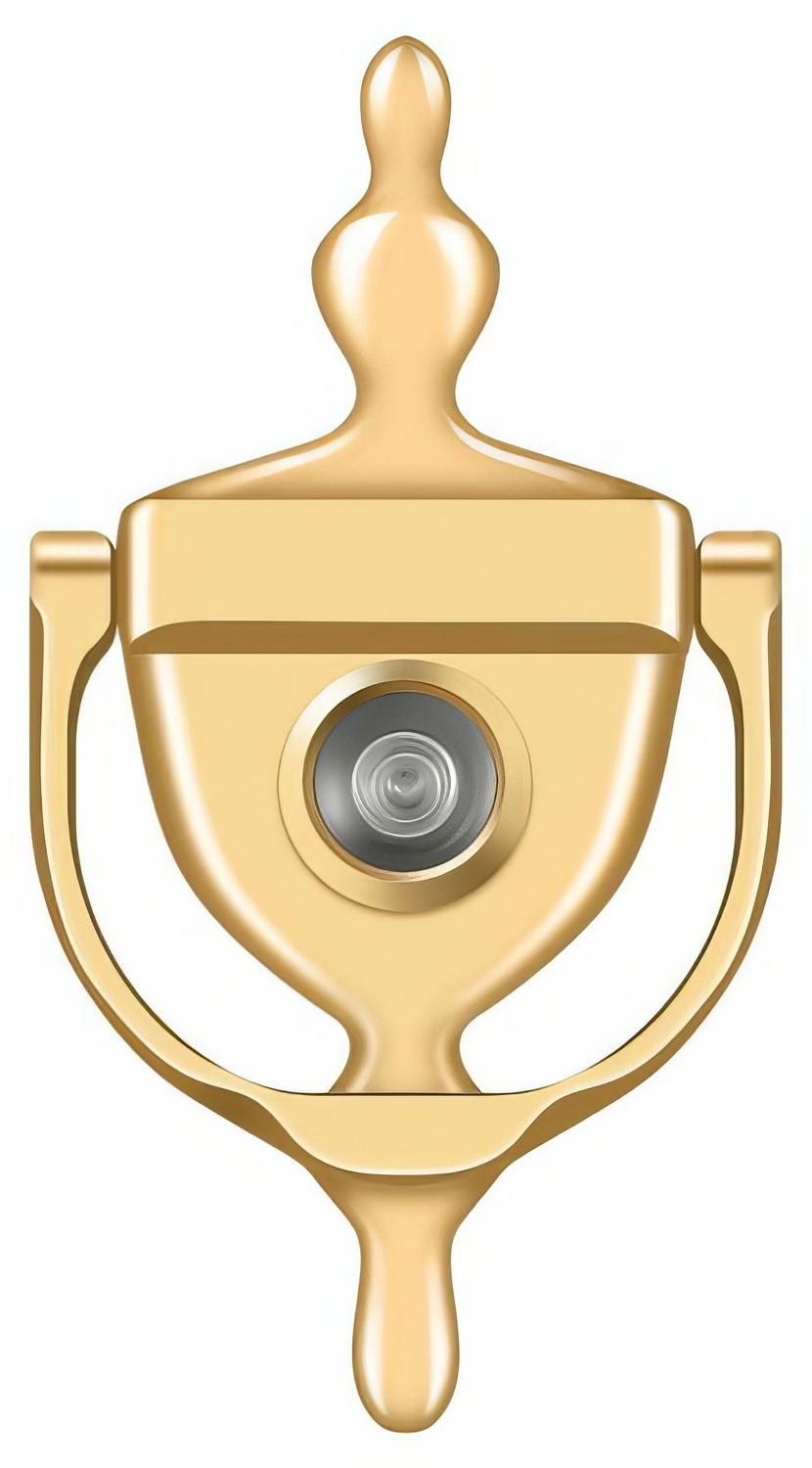Deltana DKV630 5-7/8" Door Knocker with Glass Lens Viewer.