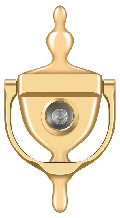 Deltana DKV630 5-7/8" Door Knocker with Glass Lens Viewer.