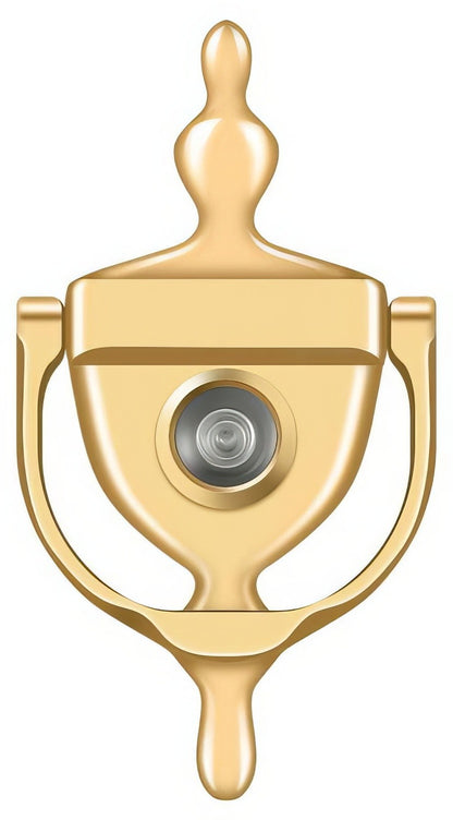 Deltana DKV630 5-7/8" Door Knocker with Glass Lens Viewer