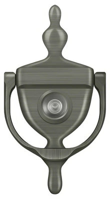Deltana DKV630 5-7/8" Door Knocker with Glass Lens Viewer.