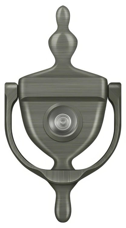 Deltana DKV630 5-7/8" Door Knocker with Glass Lens Viewer.
