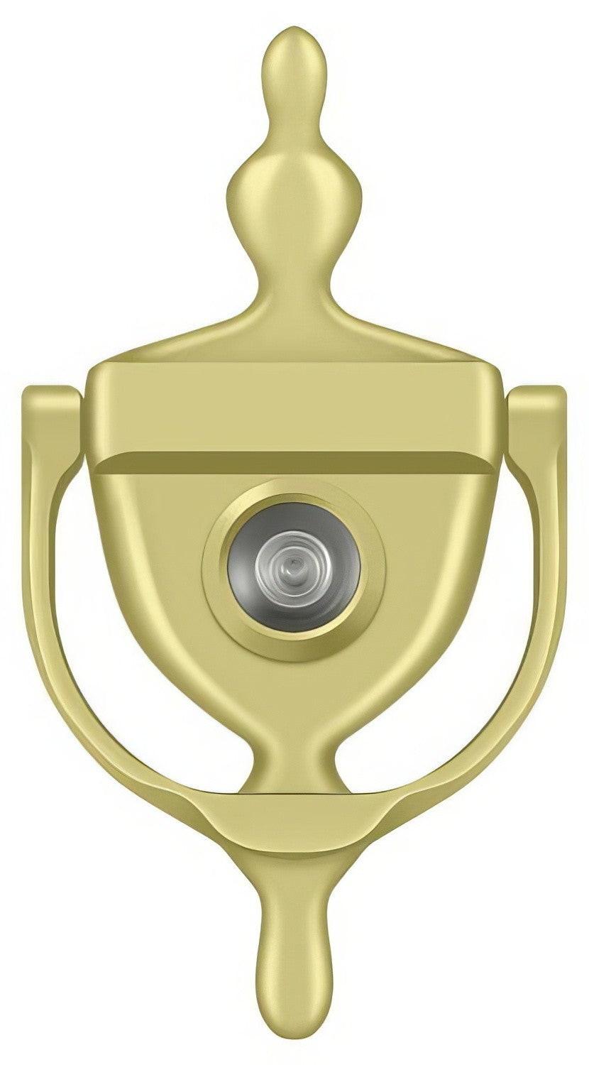 Deltana DKV630 5-7/8" Door Knocker with Glass Lens Viewer.