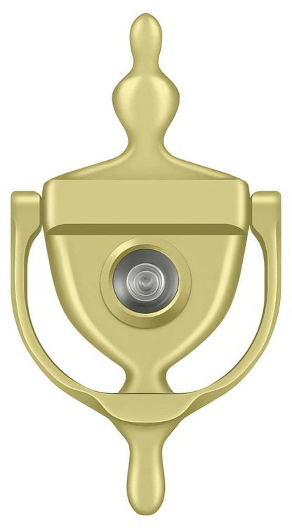 Deltana DKV630 5-7/8" Door Knocker with Glass Lens Viewer.