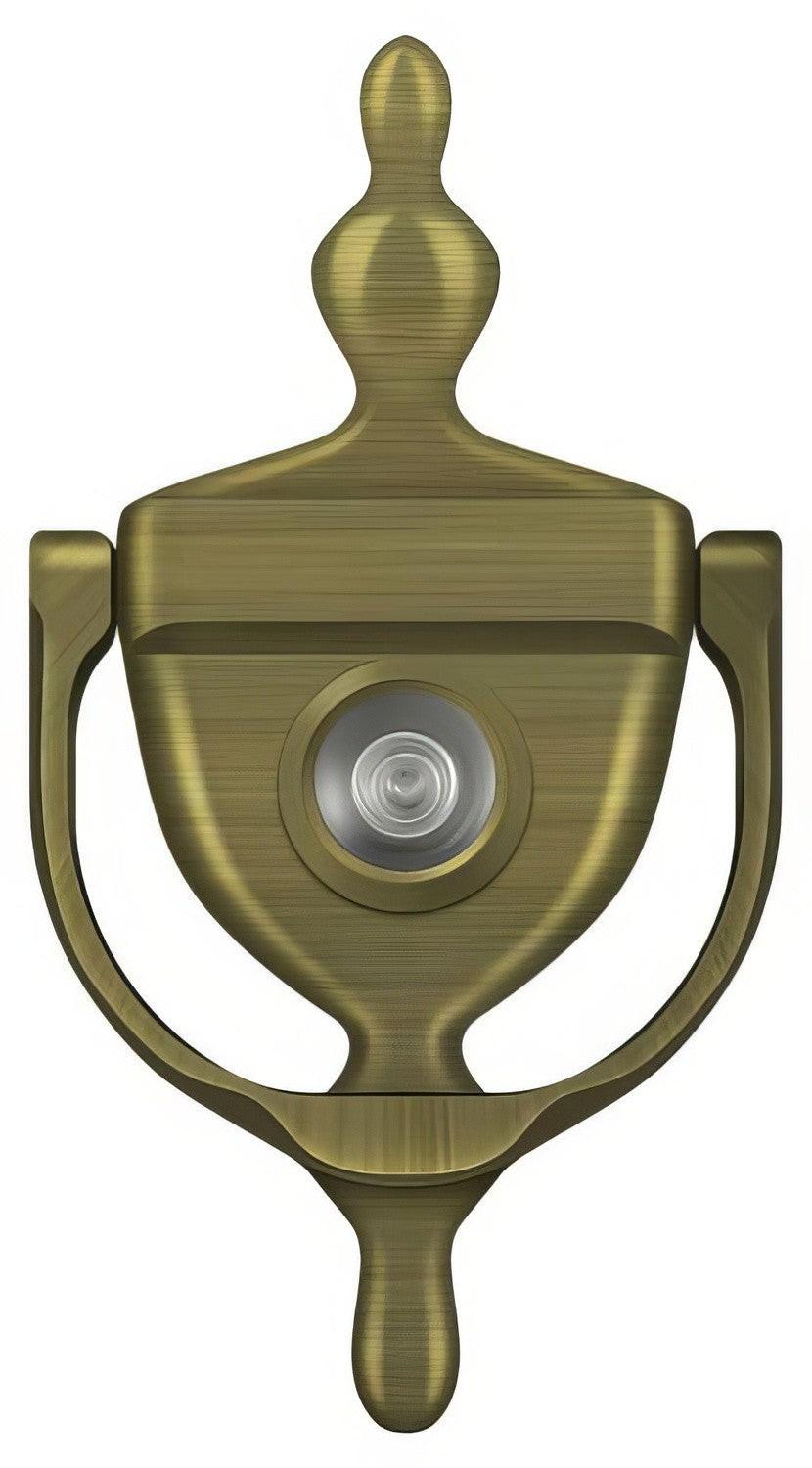 Deltana DKV630 5-7/8" Door Knocker with Glass Lens Viewer.