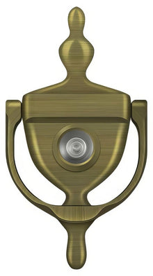 Deltana DKV630 5-7/8" Door Knocker with Glass Lens Viewer.
