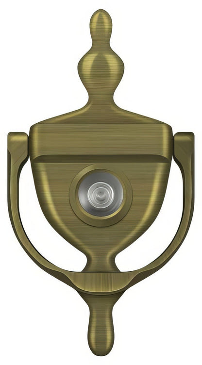 Deltana DKV630 5-7/8" Door Knocker with Glass Lens Viewer