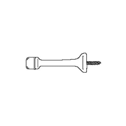 Don-Jo 1504 Rigid Baseboard Door Stop.