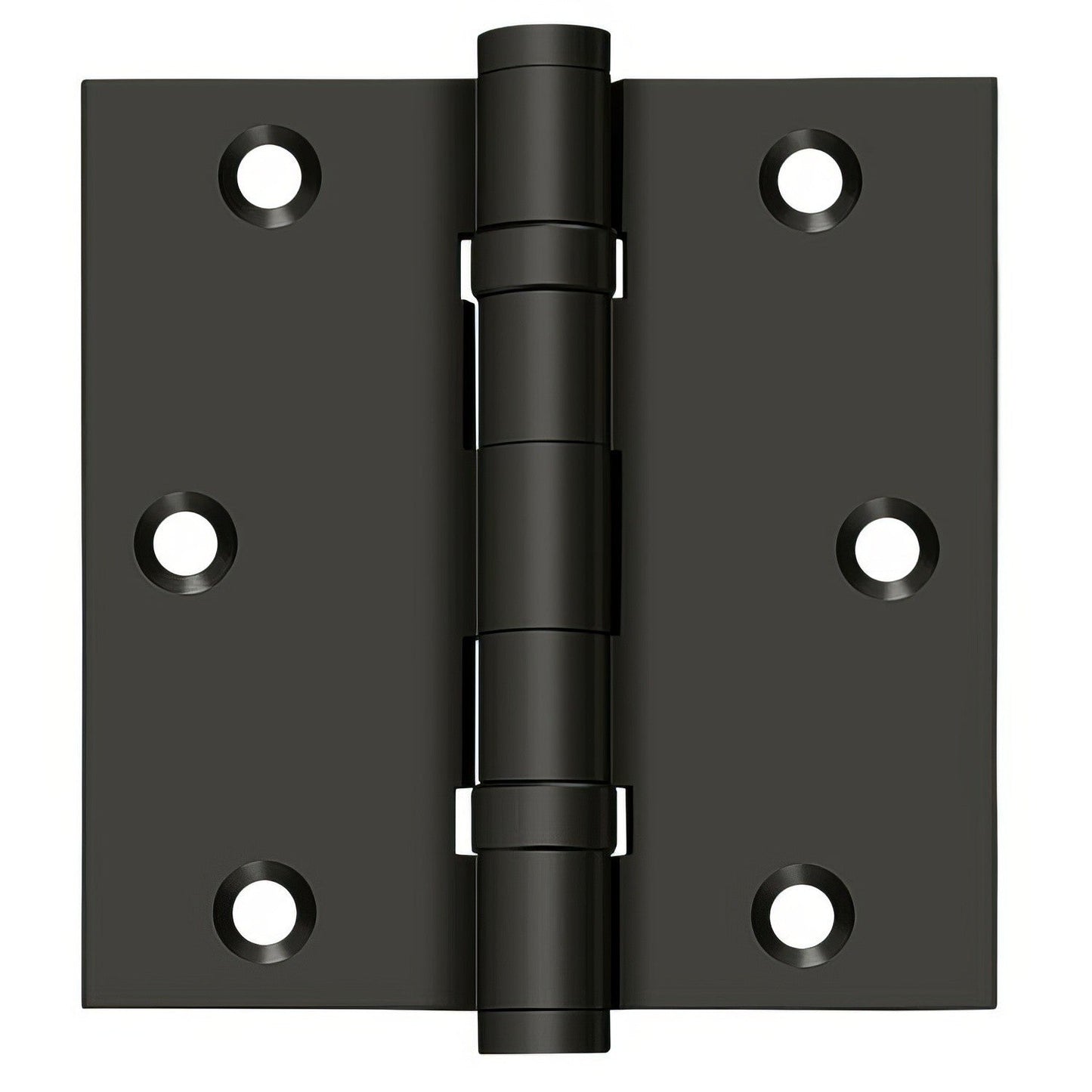 Deltana DSB35B 3-1/2" x 3-1/2" Square Corner Ball Bearing Door Hinge.