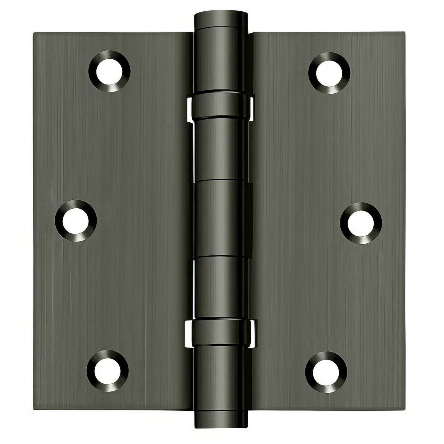 Deltana DSB35B 3-1/2" x 3-1/2" Square Corner Ball Bearing Door Hinge.