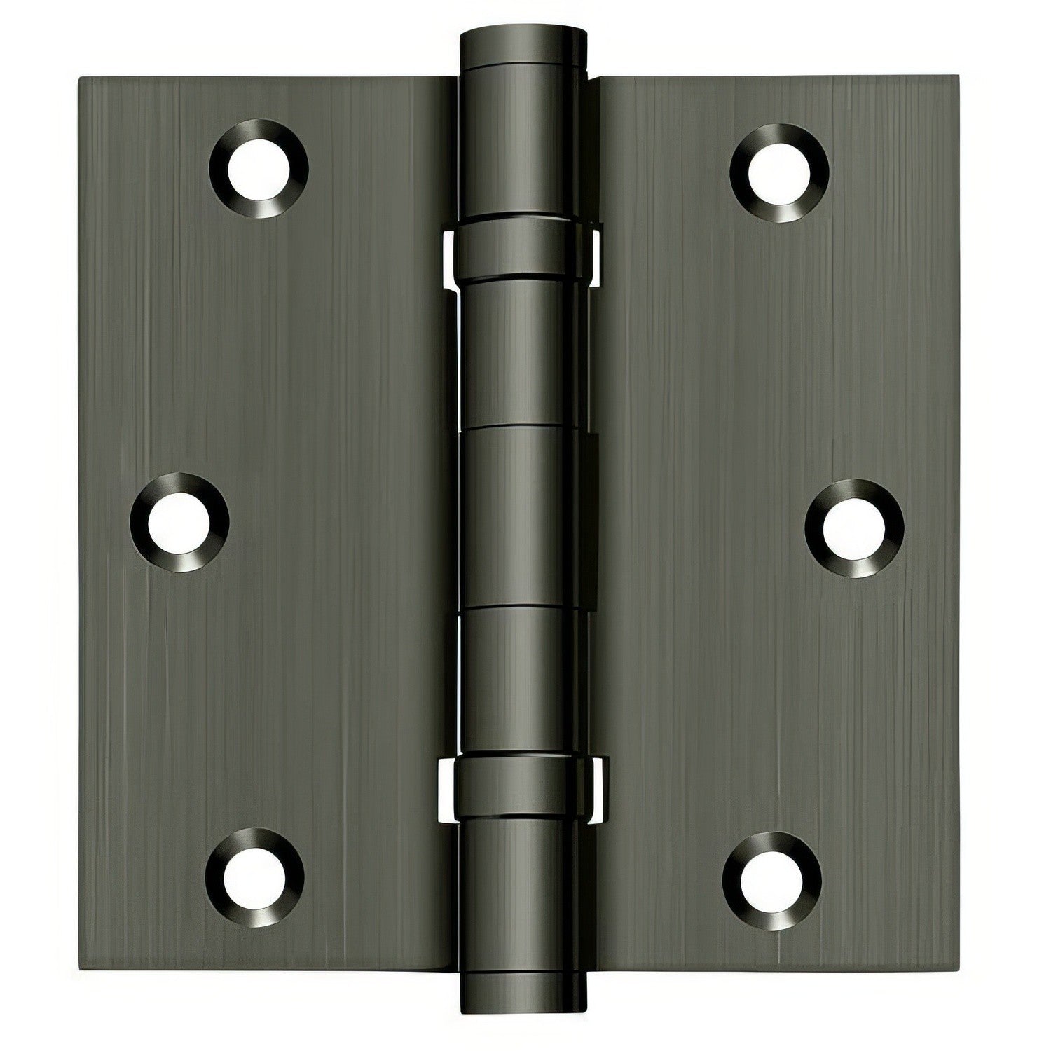 Deltana DSB35B 3-1/2" x 3-1/2" Square Corner Ball Bearing Door Hinge.
