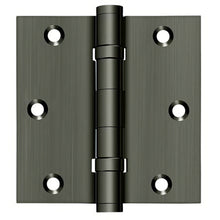 Deltana DSB35B 3-1/2" x 3-1/2" Square Corner Ball Bearing Door Hinge.