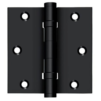 Deltana DSB35B 3-1/2" x 3-1/2" Square Corner Ball Bearing Door Hinge.