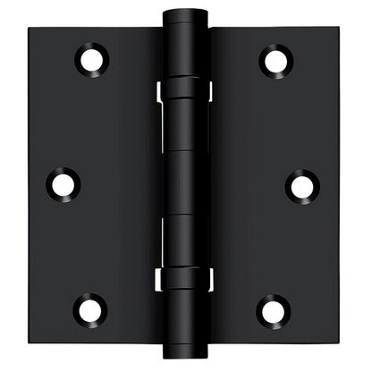 Deltana DSB35B 3-1/2" x 3-1/2" Square Corner Ball Bearing Door Hinge