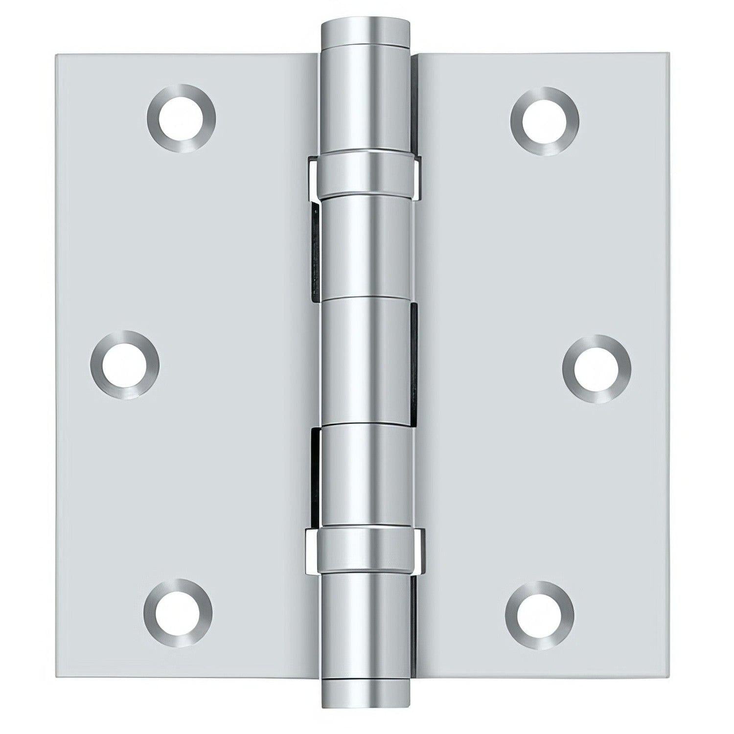 Deltana DSB35B 3-1/2" x 3-1/2" Square Corner Ball Bearing Door Hinge