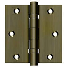 Deltana DSB35B 3-1/2" x 3-1/2" Square Corner Ball Bearing Door Hinge.