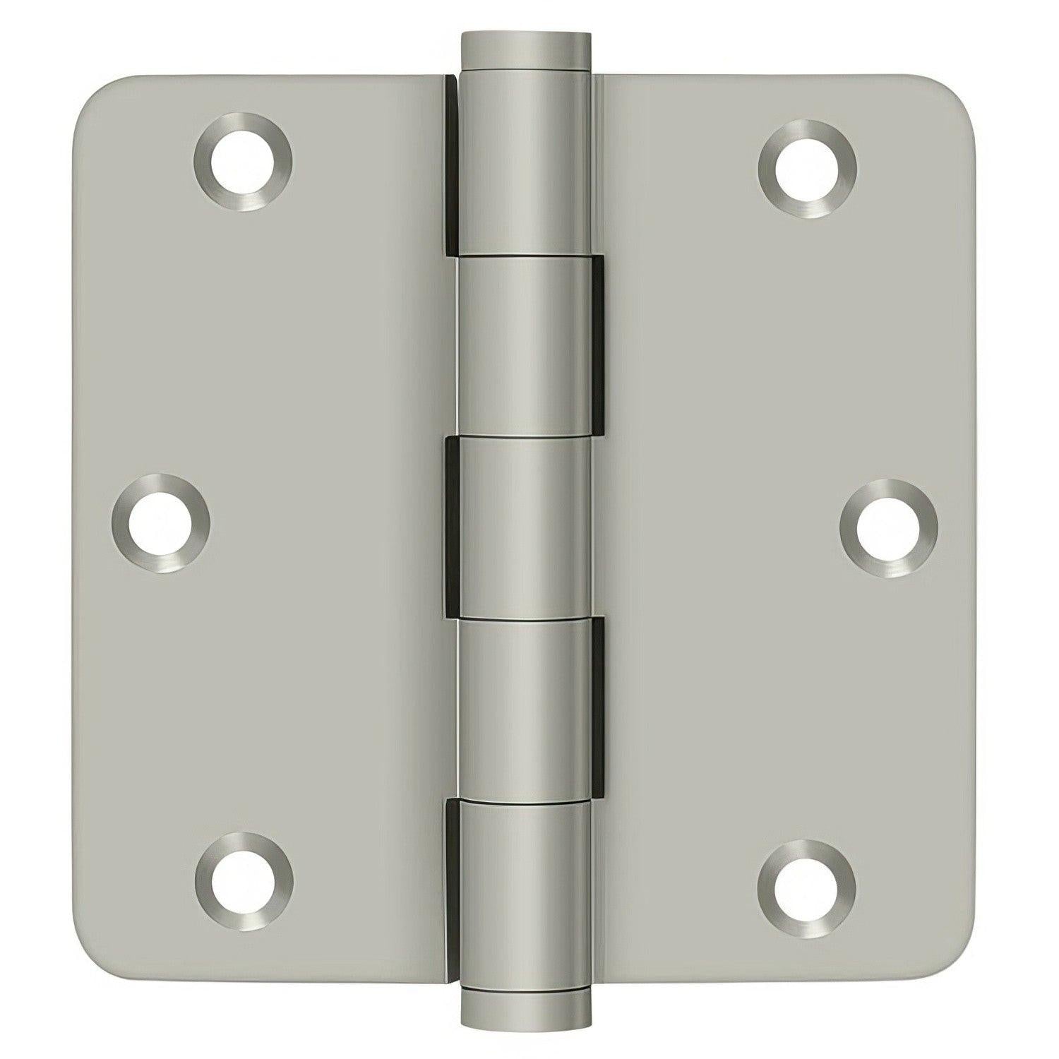 Deltana DSB35R4 3-1/2" x 3-1/2" 1/4" Radius Corner Door Hinge