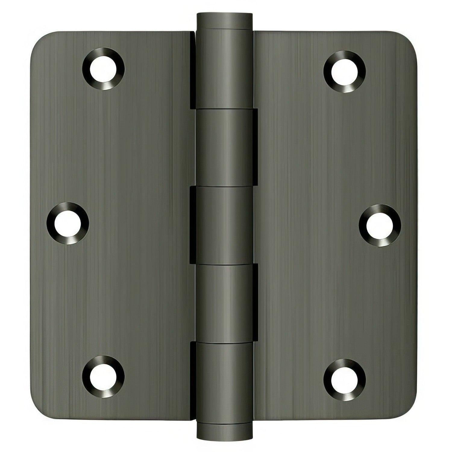 Deltana DSB35R4-R 3-1/2" x 3-1/2" 1/4" Radius Corner Door Hinge