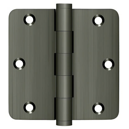 Deltana DSB35R4-R 3-1/2" x 3-1/2" 1/4" Radius Corner Door Hinge