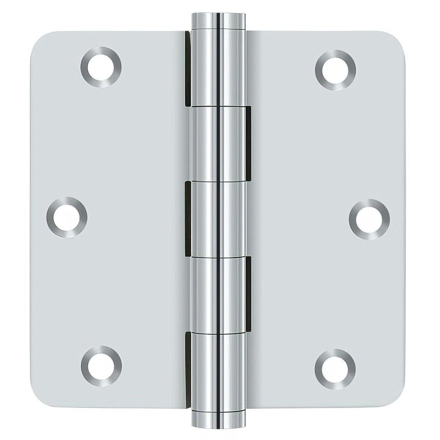 Deltana DSB35R4 3-1/2" x 3-1/2" 1/4" Radius Corner Door Hinge