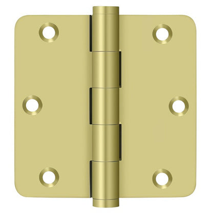 Deltana DSB35R4 3-1/2" x 3-1/2" 1/4" Radius Corner Door Hinge