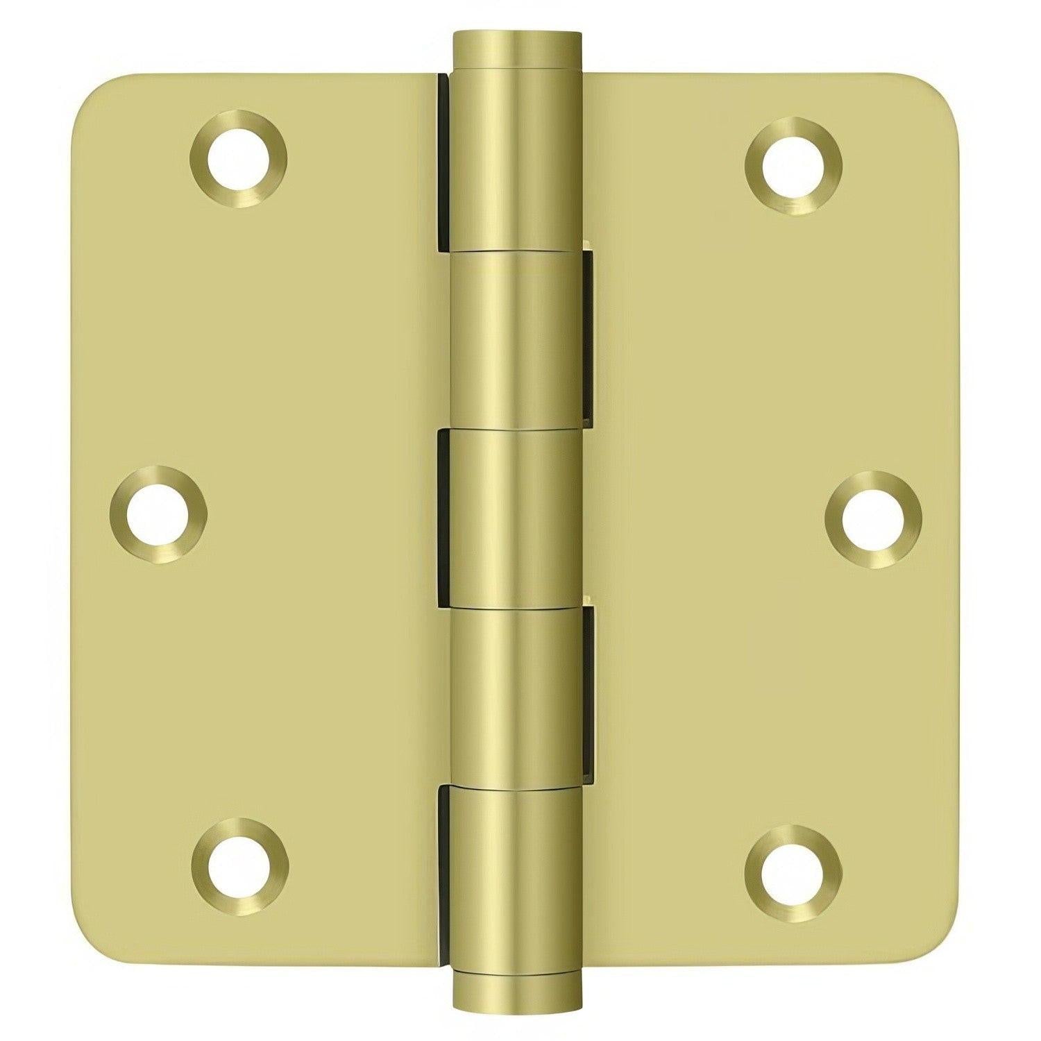 Deltana DSB35R4 3-1/2" x 3-1/2" 1/4" Radius Corner Door Hinge