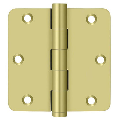 Deltana DSB35R4 3-1/2" x 3-1/2" 1/4" Radius Corner Door Hinge