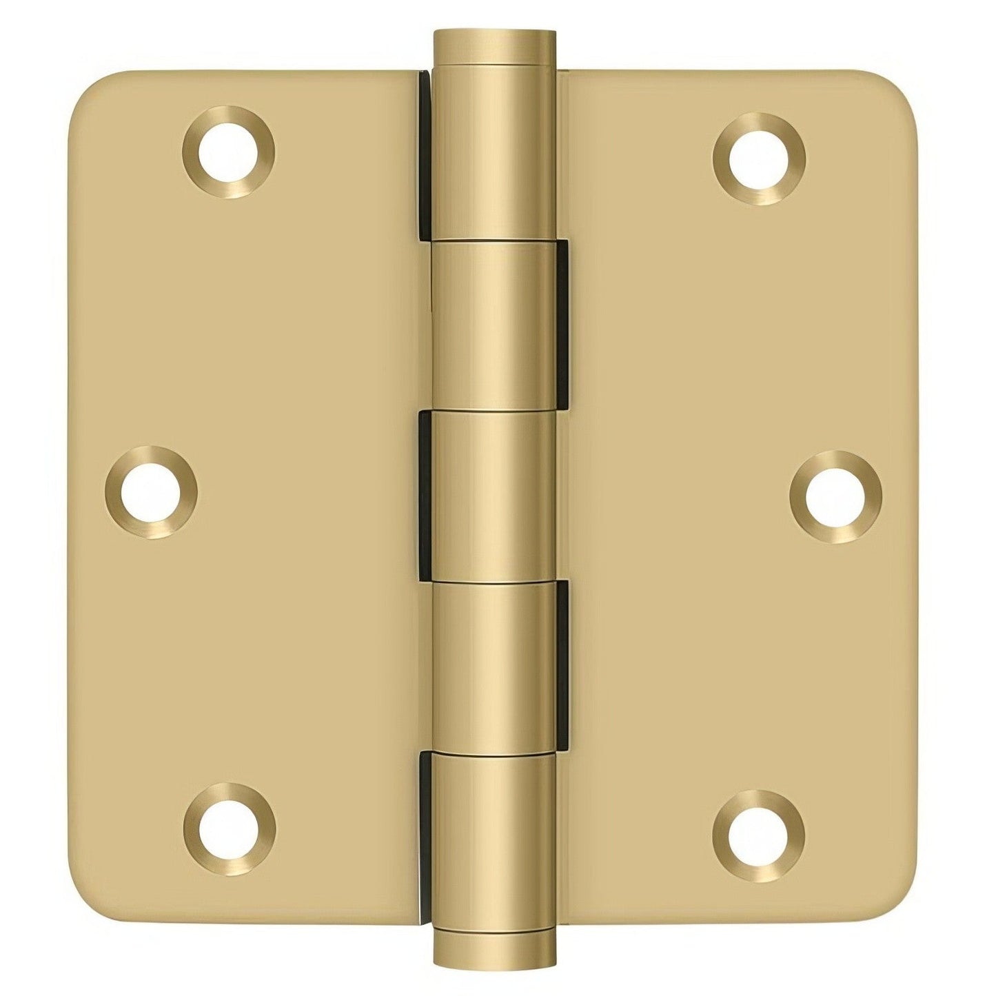 Deltana DSB35R4 3-1/2" x 3-1/2" 1/4" Radius Corner Door Hinge