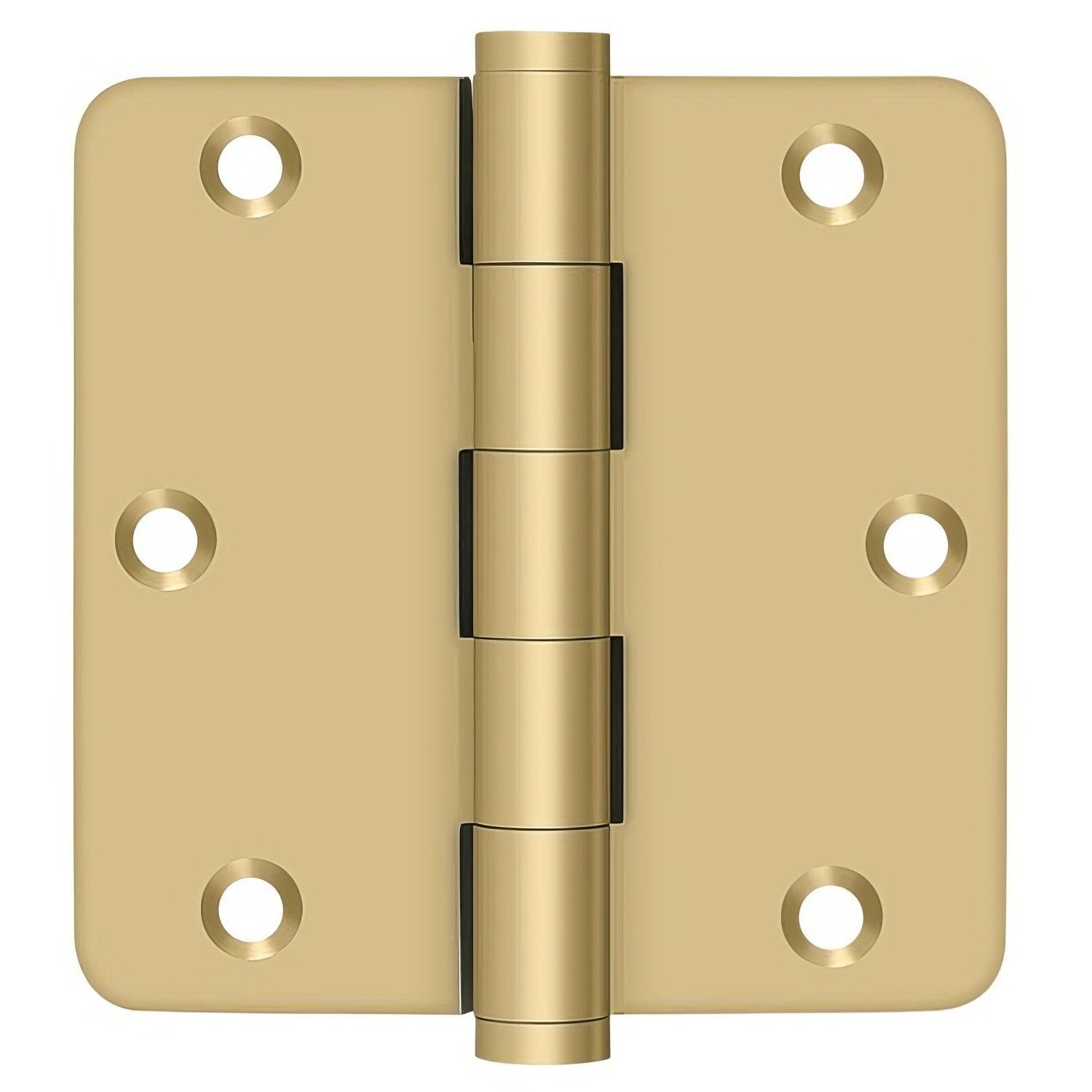 Deltana DSB35R4 3-1/2" x 3-1/2" 1/4" Radius Corner Door Hinge