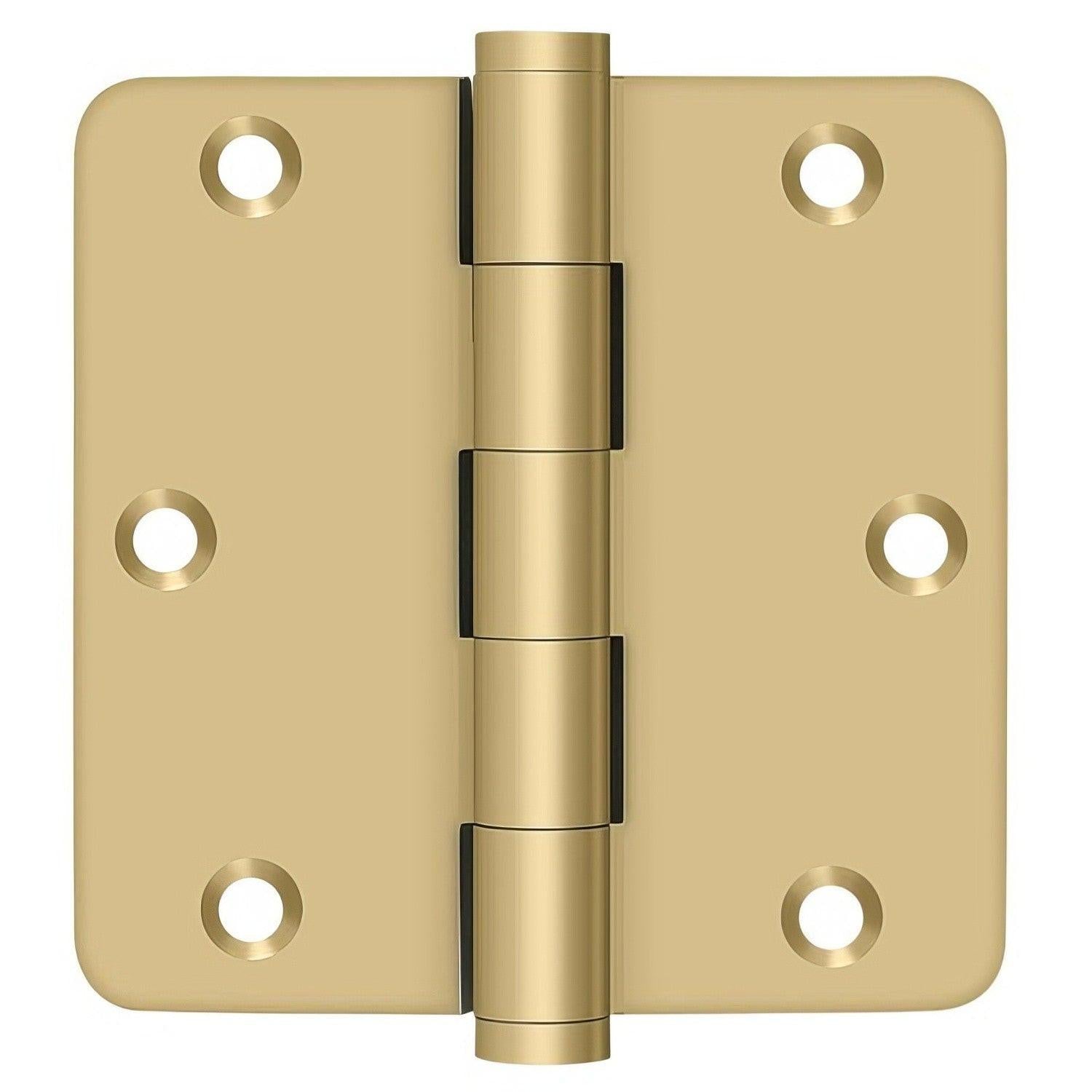 Deltana DSB35R4 3-1/2" x 3-1/2" 1/4" Radius Corner Door Hinge