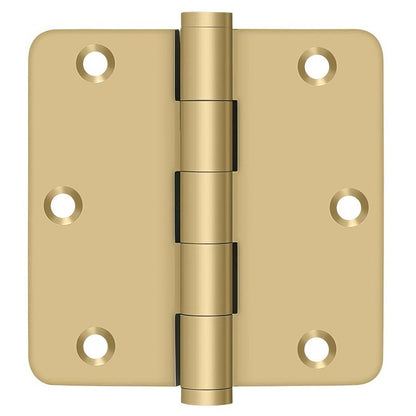 Deltana DSB35R4 3-1/2" x 3-1/2" 1/4" Radius Corner Door Hinge