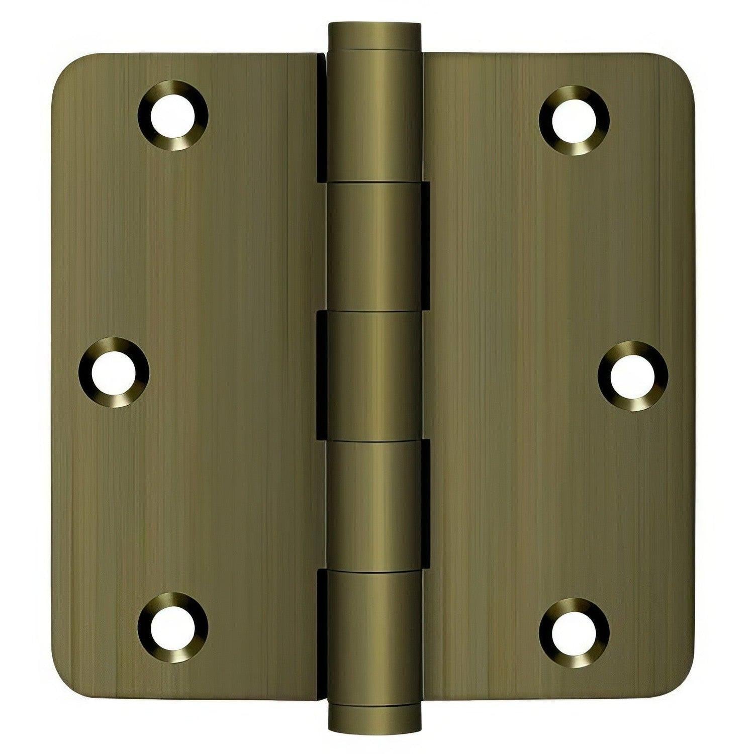 Deltana DSB35R4-R 3-1/2" x 3-1/2" 1/4" Radius Corner Door Hinge