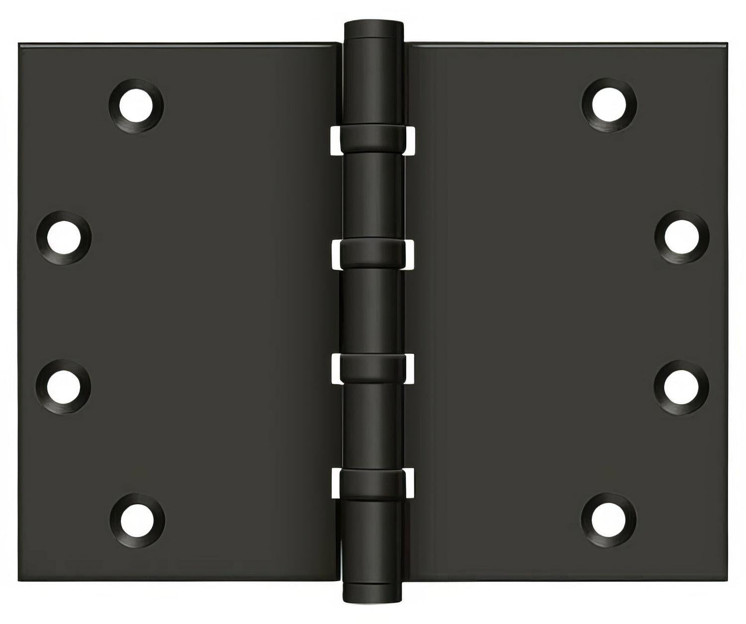 Deltana DSB4560BB10B 4-1/2" x 6" Square Corner Ball Bearing Door Hinge