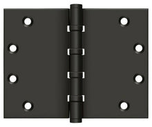 Deltana DSB4560BB10B 4-1/2" x 6" Square Corner Ball Bearing Door Hinge