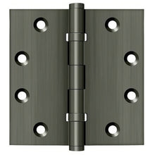 Deltana DSB45B 4-1/2" x 4-1/2" Square Corner Ball Bearing Door Hinge