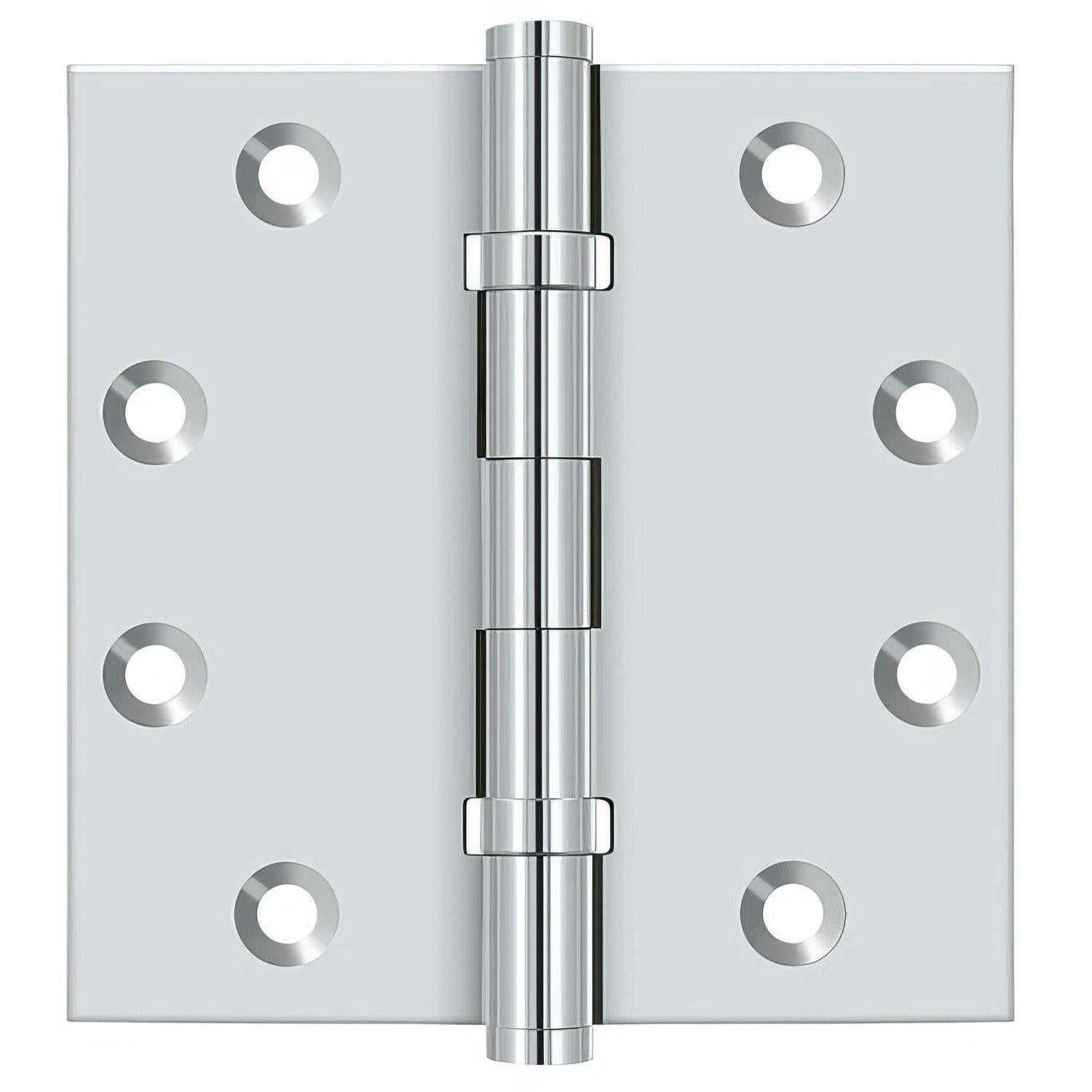 Deltana DSB45B 4-1/2" x 4-1/2" Square Corner Ball Bearing Door Hinge