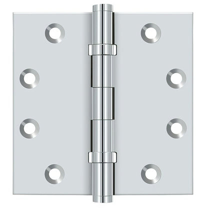 Deltana DSB45B 4-1/2" x 4-1/2" Square Corner Ball Bearing Door Hinge
