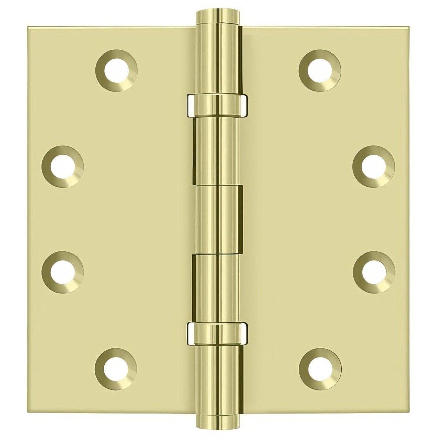 Deltana DSB45B 4-1/2" x 4-1/2" Square Corner Ball Bearing Door Hinge