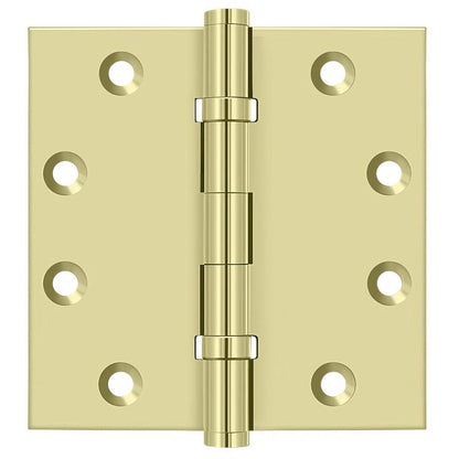 Deltana DSB45B 4-1/2" x 4-1/2" Square Corner Ball Bearing Door Hinge