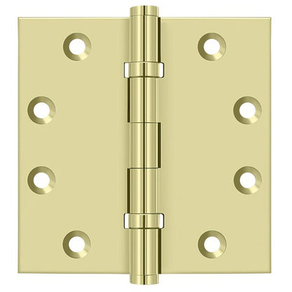 Deltana DSB45B 4-1/2" x 4-1/2" Square Corner Ball Bearing Door Hinge