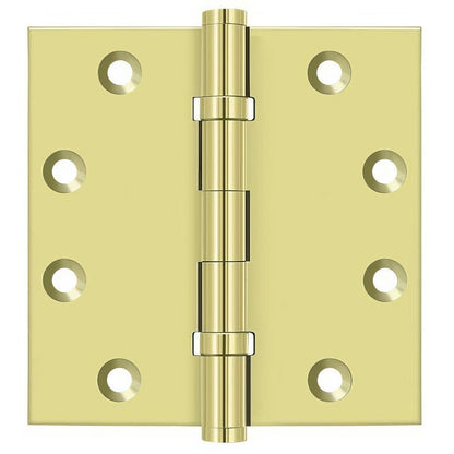 Deltana DSB45B 4-1/2" x 4-1/2" Square Corner Ball Bearing Door Hinge